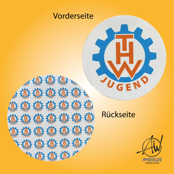 THW-Jugend Getränkeuntersetzer / Bierdeckel 100 Stück